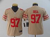 Youth Nike 49ers 97 Nick Bosa Cream Inverted Legend Limited Jersey,baseball caps,new era cap wholesale,wholesale hats